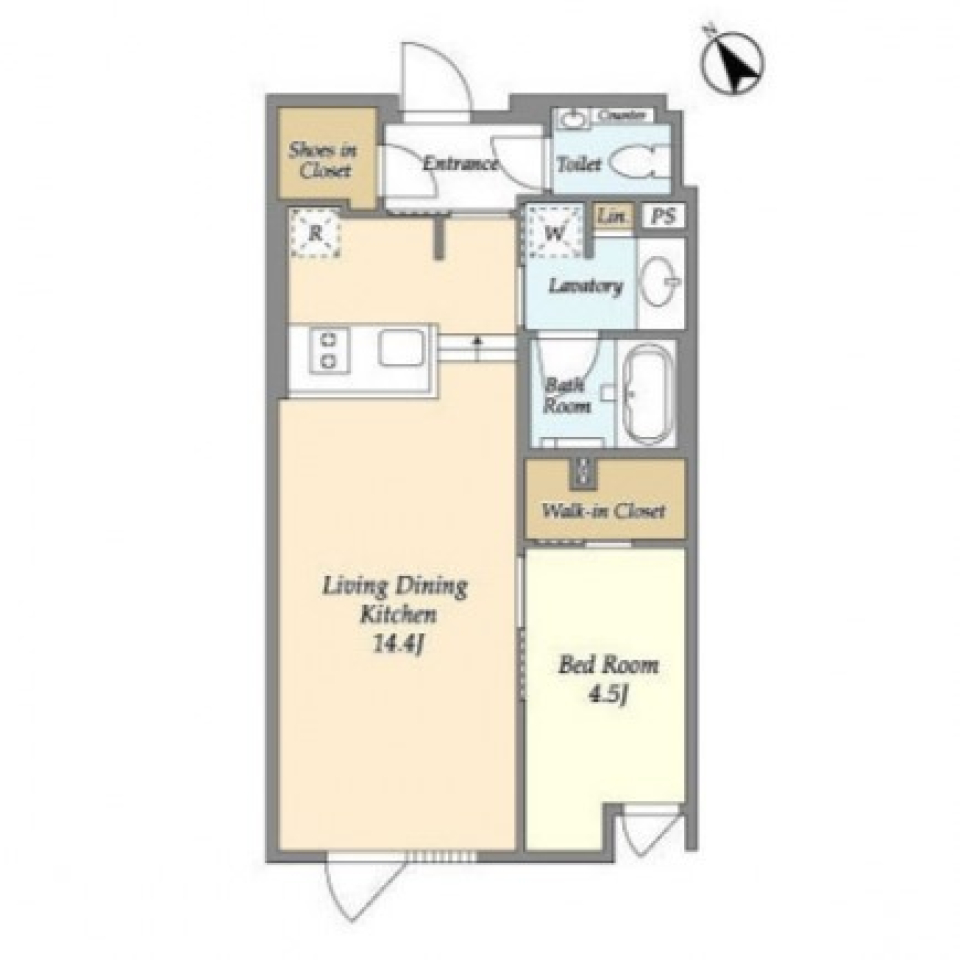 木漏れ日に身をゆだねるの間取り図