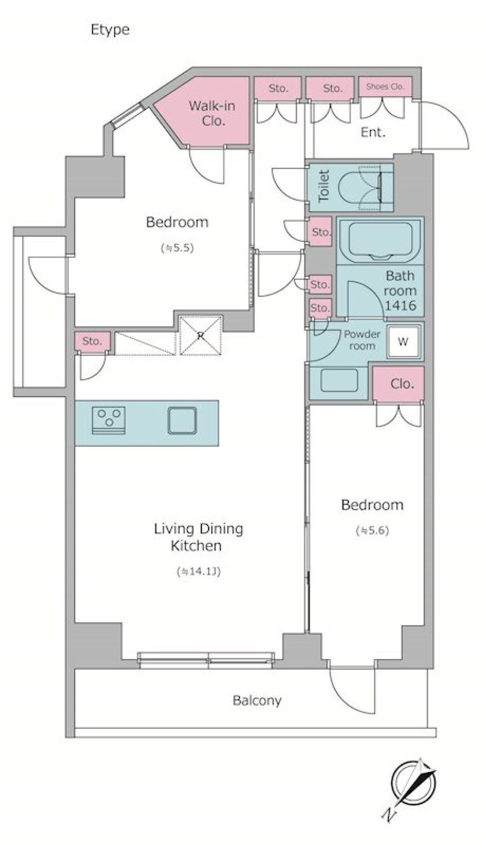 ビジョンエア・ハビタットの間取り図