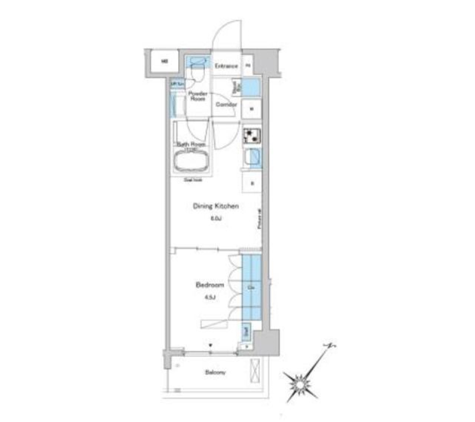 杉並の風が吹く空間の間取り図