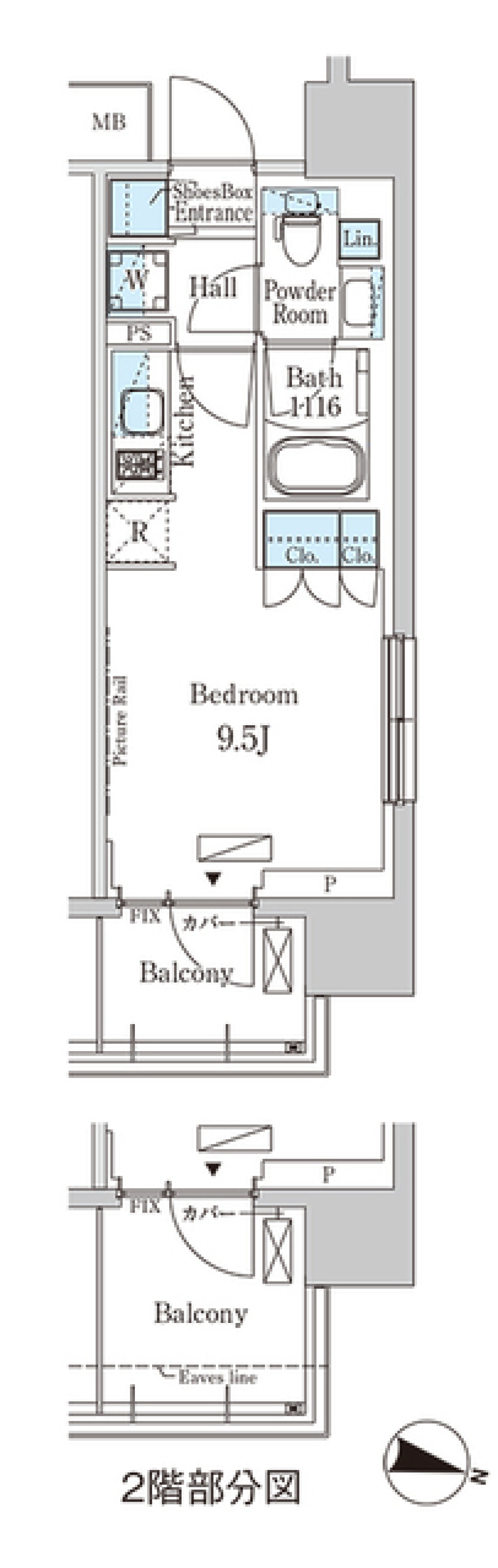 ヨコハマ　ヴギヴギの間取り図