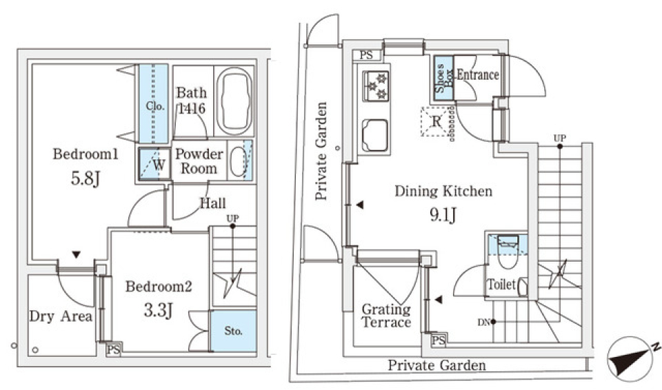 桜の季節には君と二人で。。。の間取り図