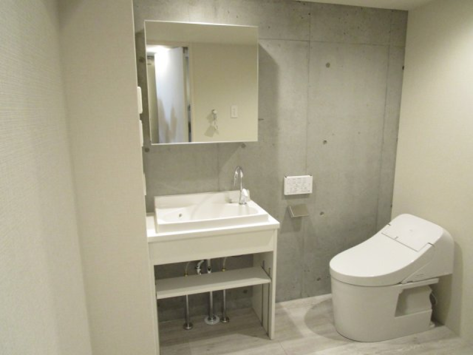 洗面台のデザインもココの雰囲気にぴったりですね！