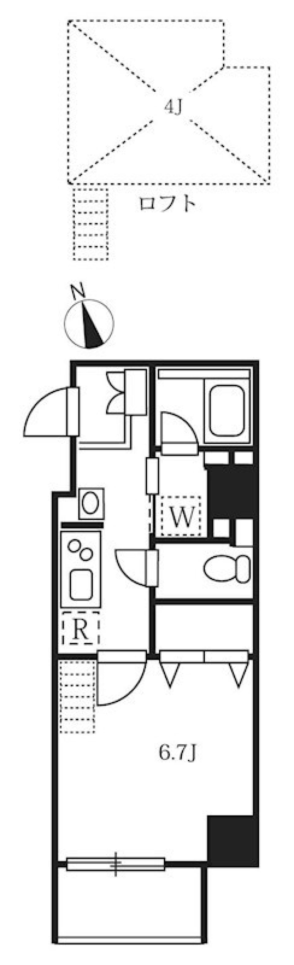 天井近くの秘密基地の間取り図