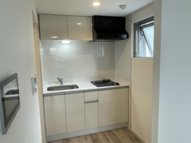 ２口コンロのキッチンです。