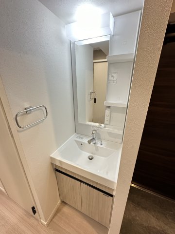 嬉しい独立洗面台。