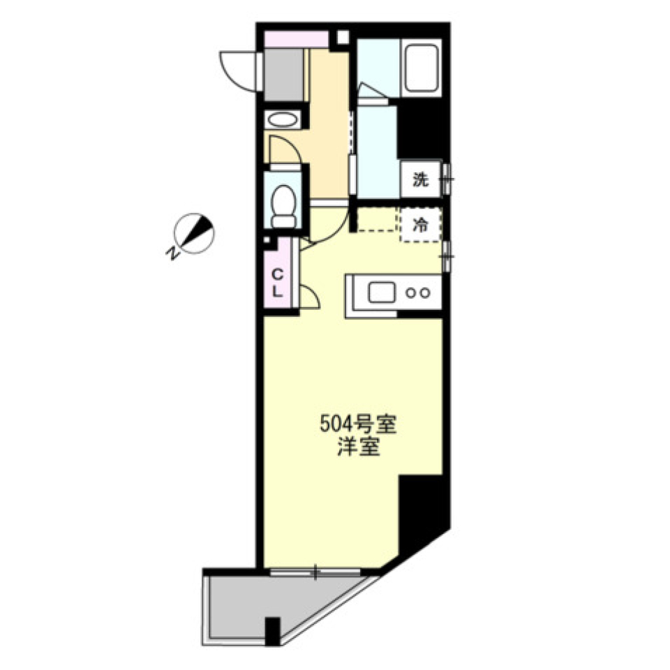 対面式キッチンで将来を語るの間取り図