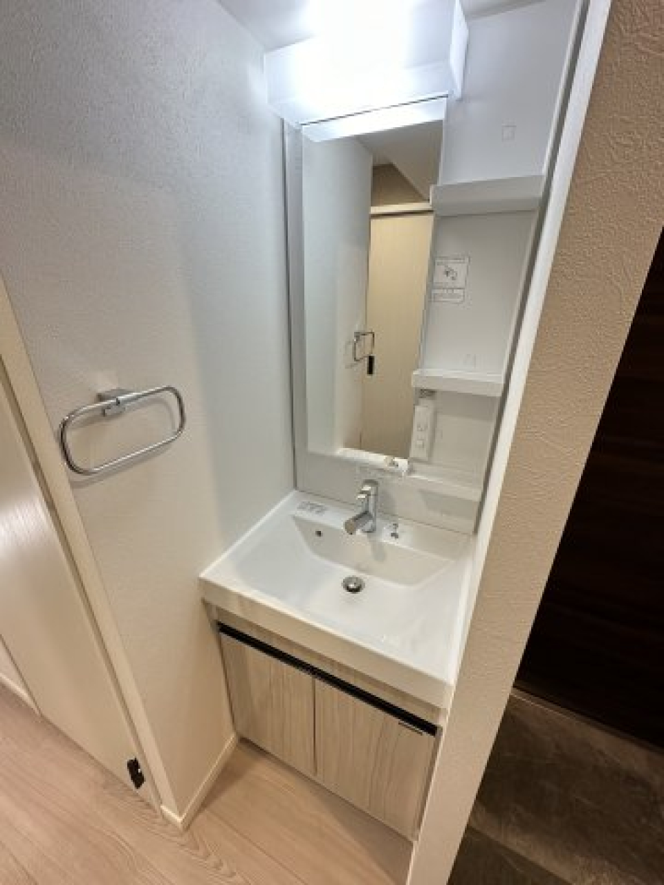 嬉しい独立洗面台。
