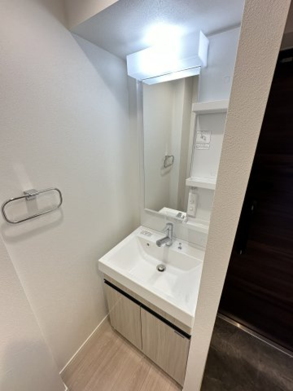 嬉しい独立洗面台。