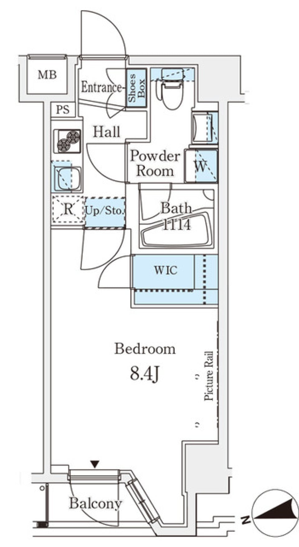 プライベート・パラダイス in 北区の間取り図
