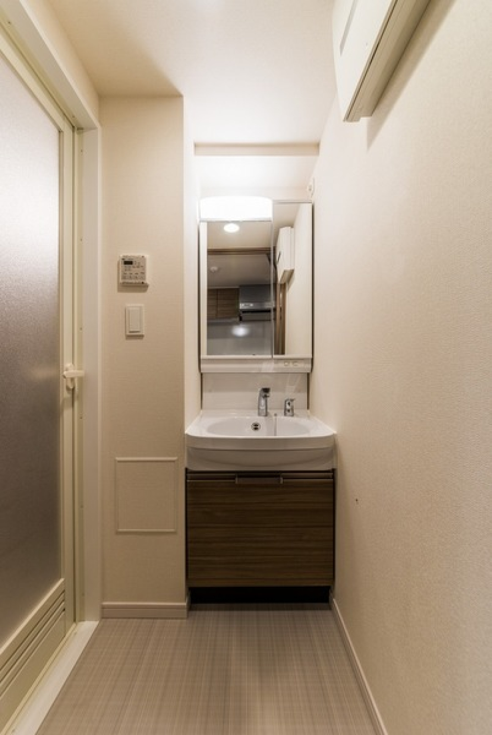 嬉しい独立洗面台。
