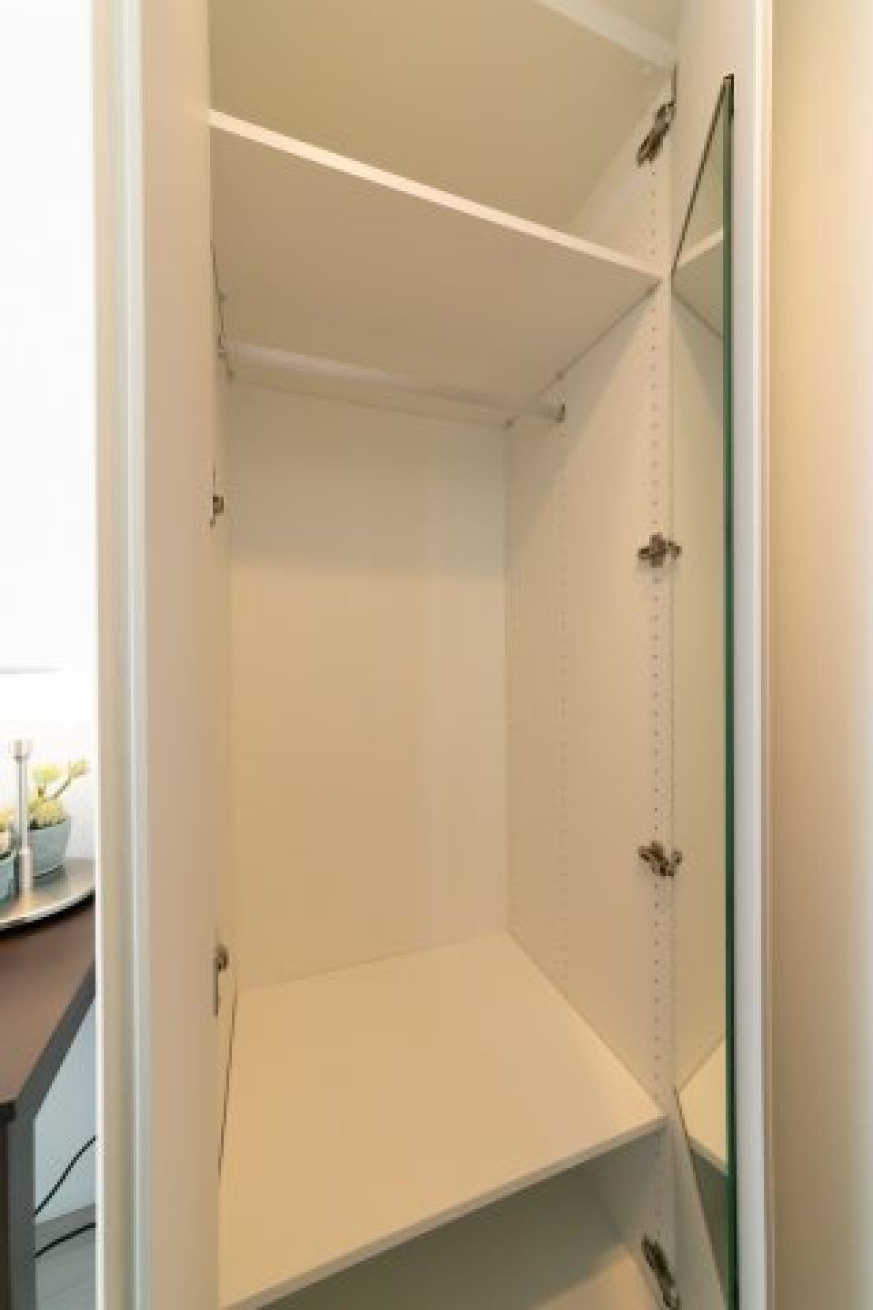 収納を開けたときの様子。