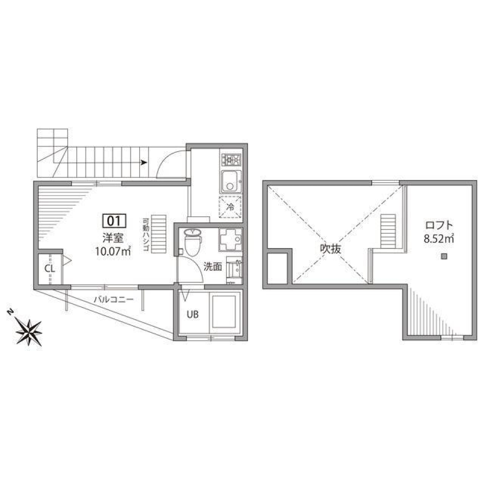 小路の先に広がる異国感の間取り図