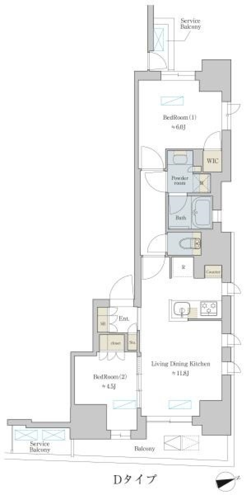 荒川区でブリリアントな生活をの間取り図