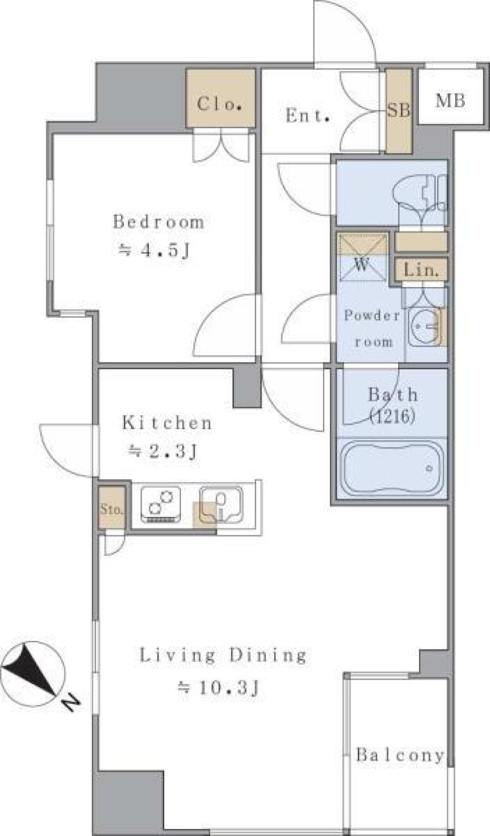 新宿でオシャレな生活するならここ！の間取り図