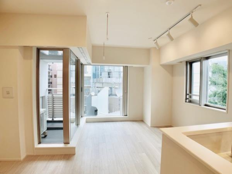 １０．３帖のリビングルーム２．３帖のキッチン。