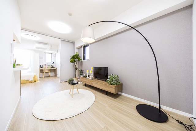 １０．３帖のリビングは、あなたのチョイスで自由自在に！※写真は同タイプ住戸です。