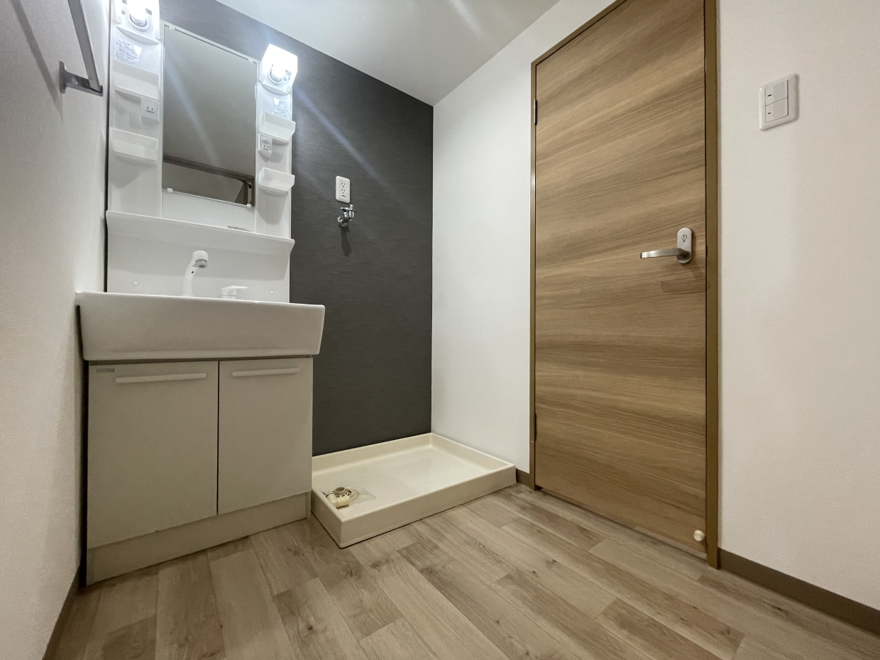 洗面・脱衣所も広いです