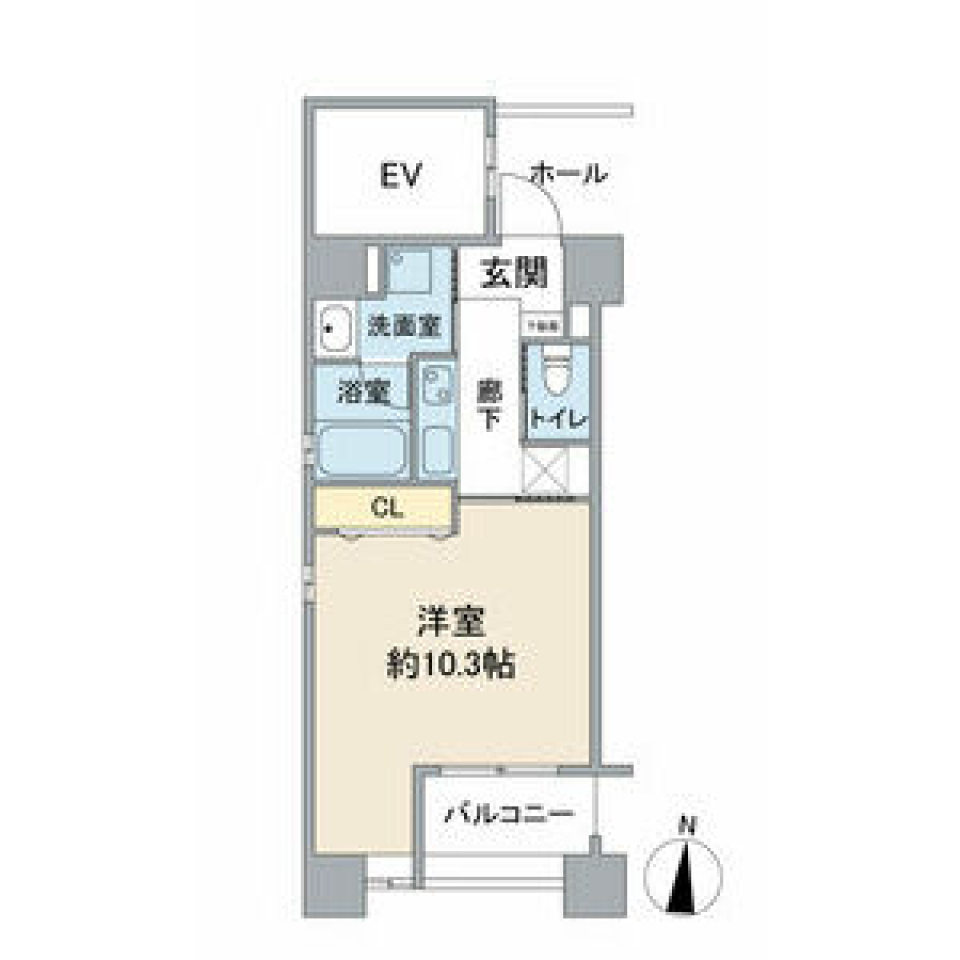 名古屋でオシャレでシンプルな生活をするならココの間取り図