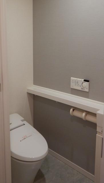 グレーウォールのお手洗い。※写真は同タイプ住戸です。