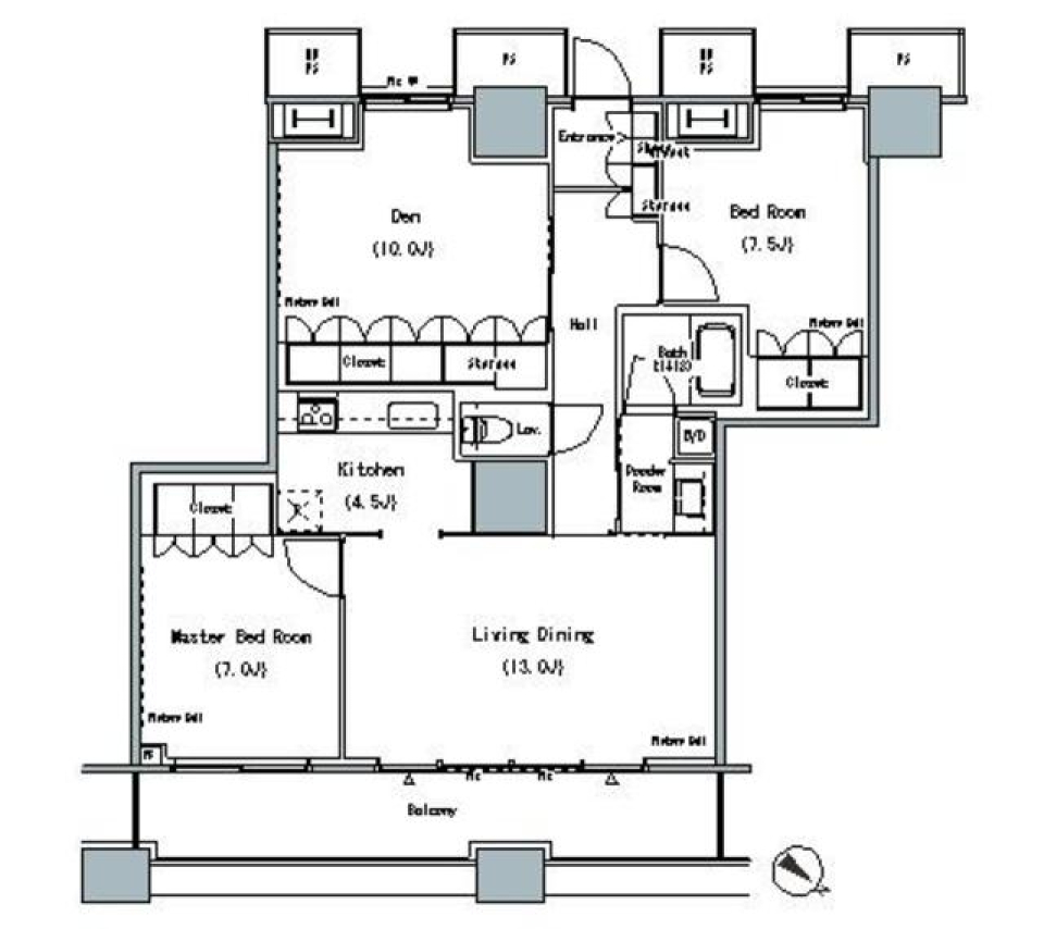 Familial Blanc　～家族向けのWHITE空間～の間取り図