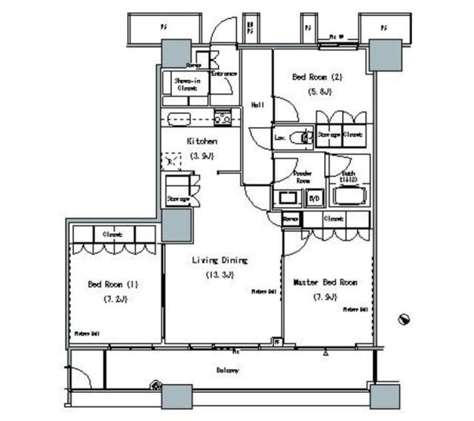 水辺の魔法に包まれる至福の暮らしの間取り図