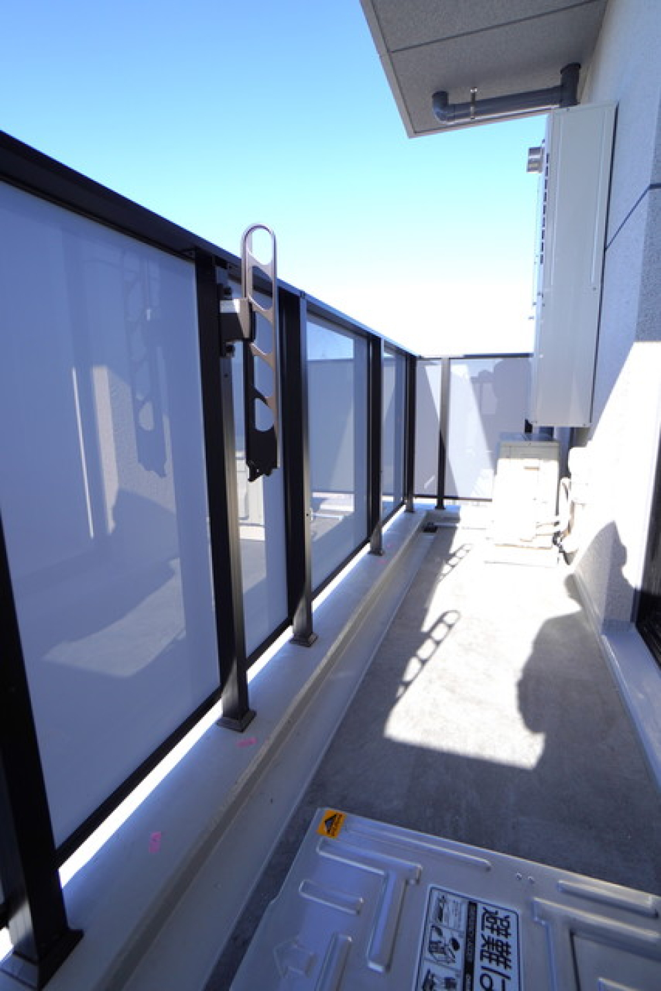 バルコニーの様子。※写真は同タイプ住戸です。