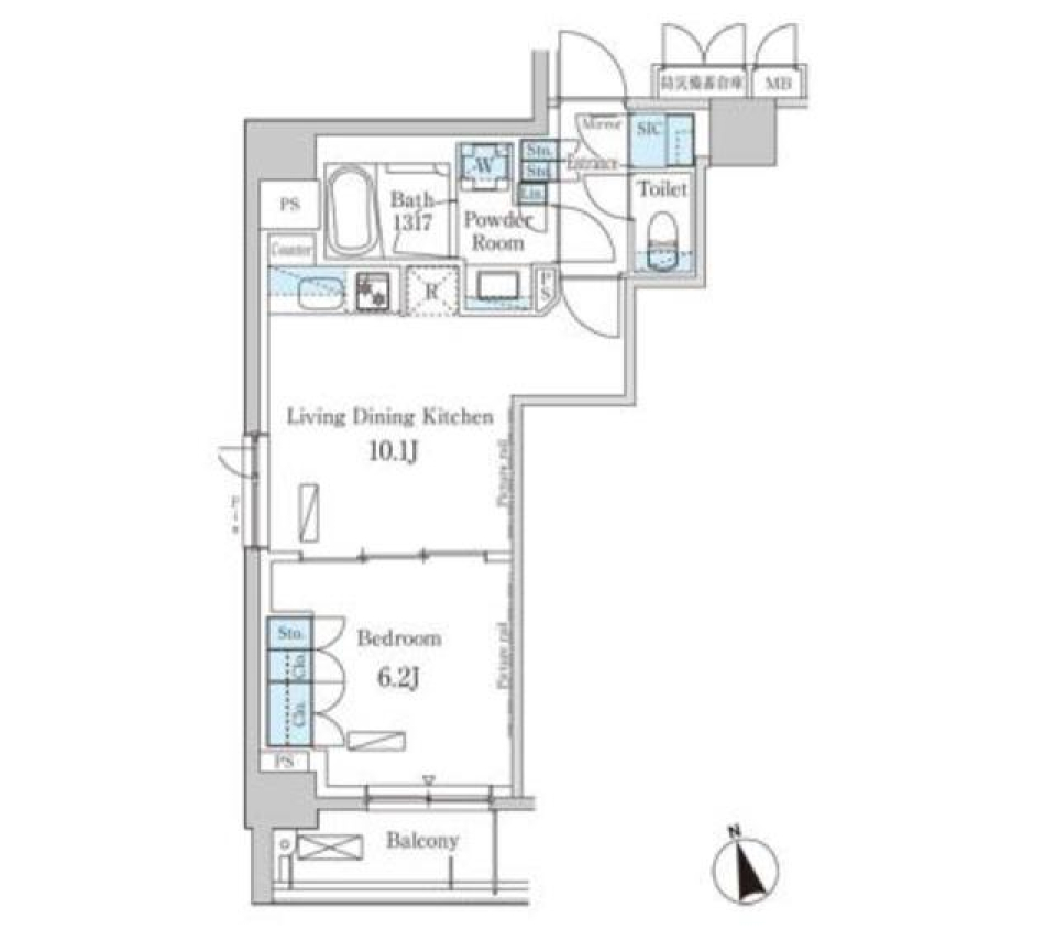 交通アクセスも◎！快適性と便利さを兼ねた理想的な1LDK！の間取り図
