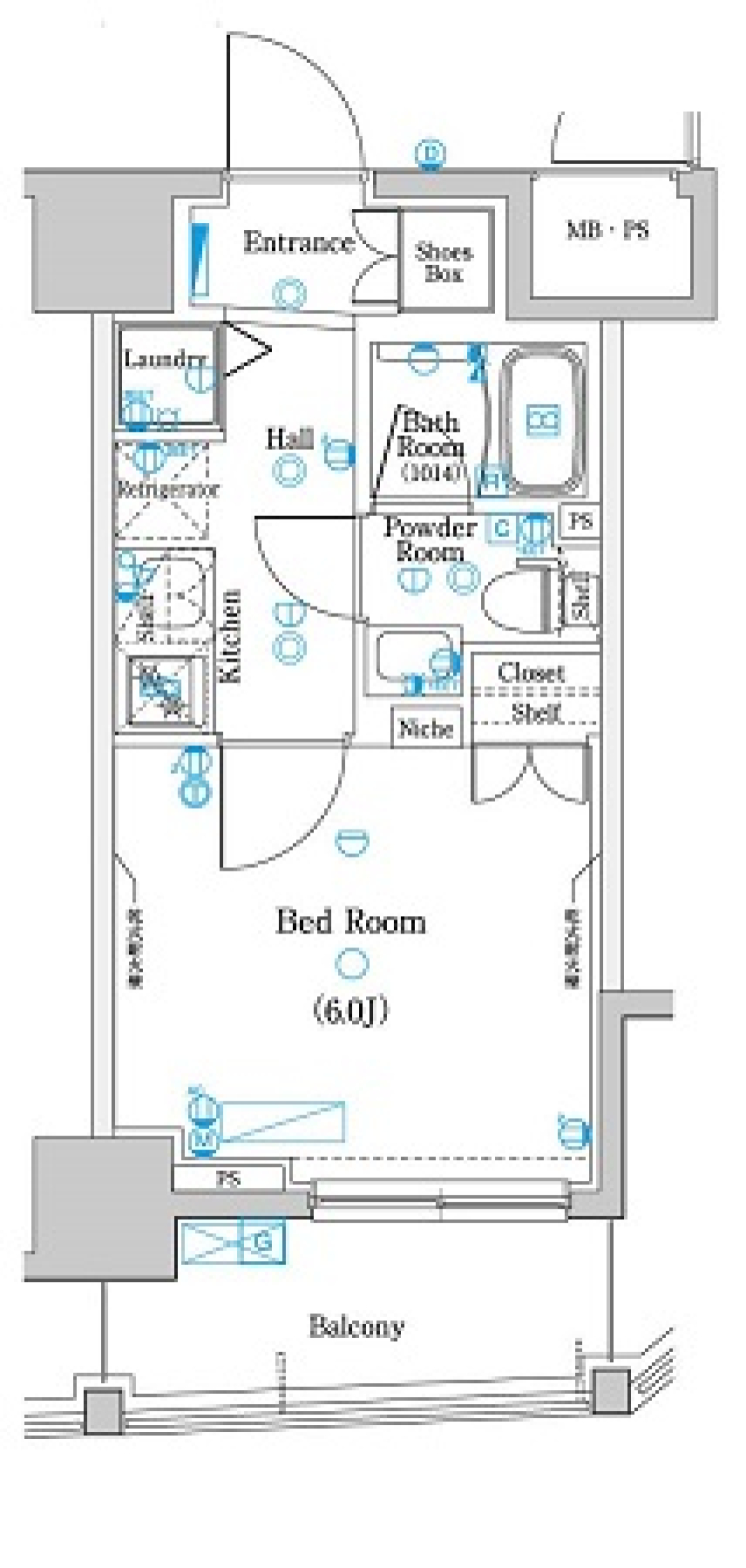 愛犬と過ごす練馬の夜の間取り図