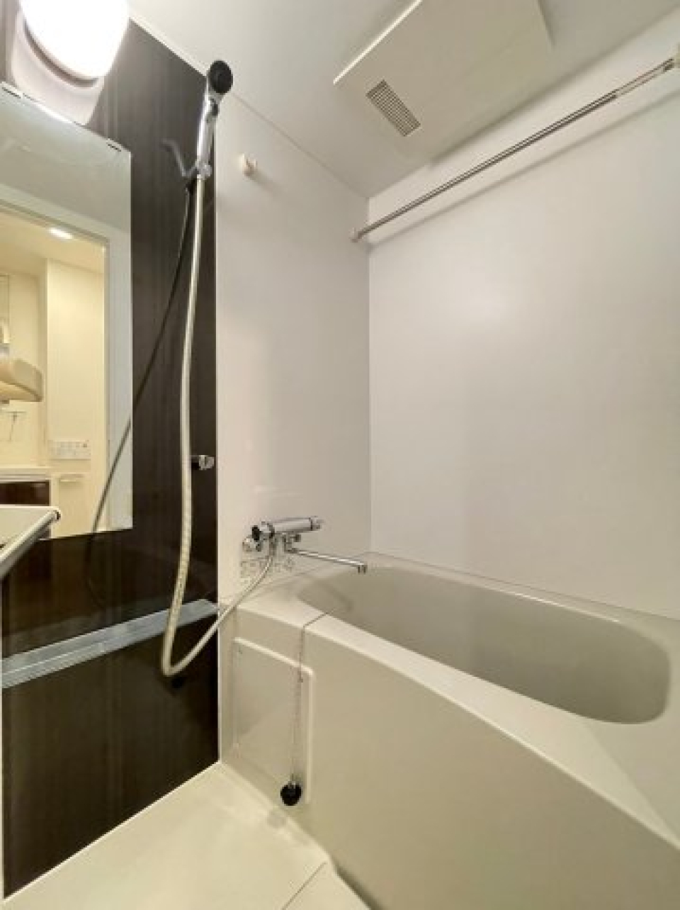 清潔感のある浴室。