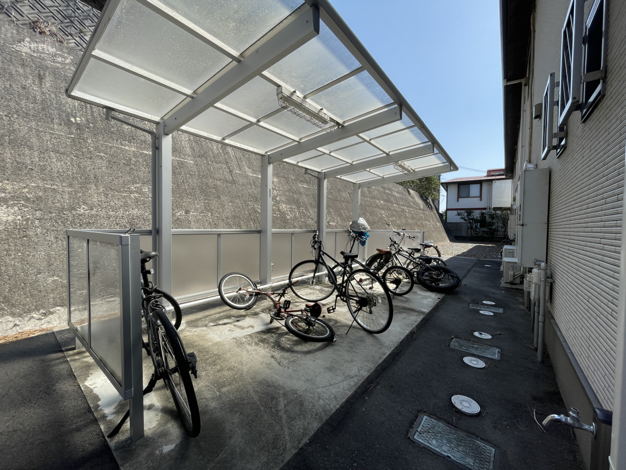 駐輪場もあります