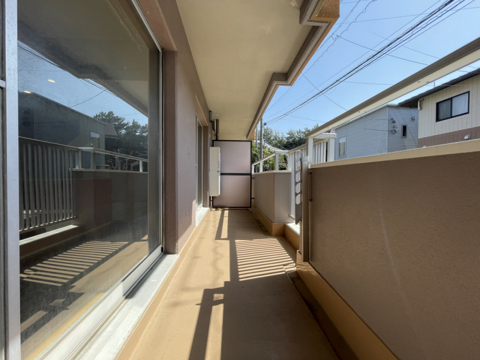 南側なのでベランダも日当たり抜群！