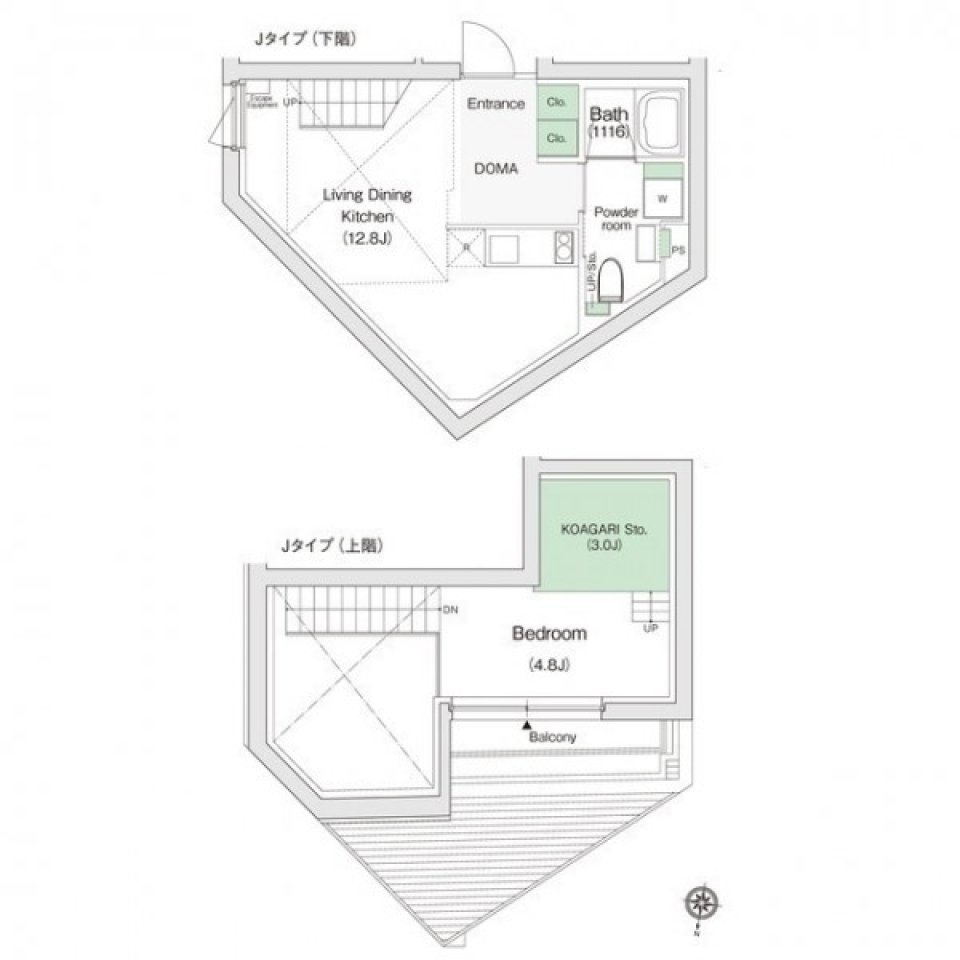 都心に暮らすとはこういうことの間取り図