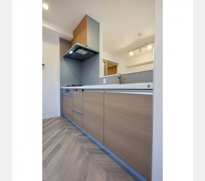 2DKでもカウンターキッチンなのが嬉しいです！（食洗器は無し）