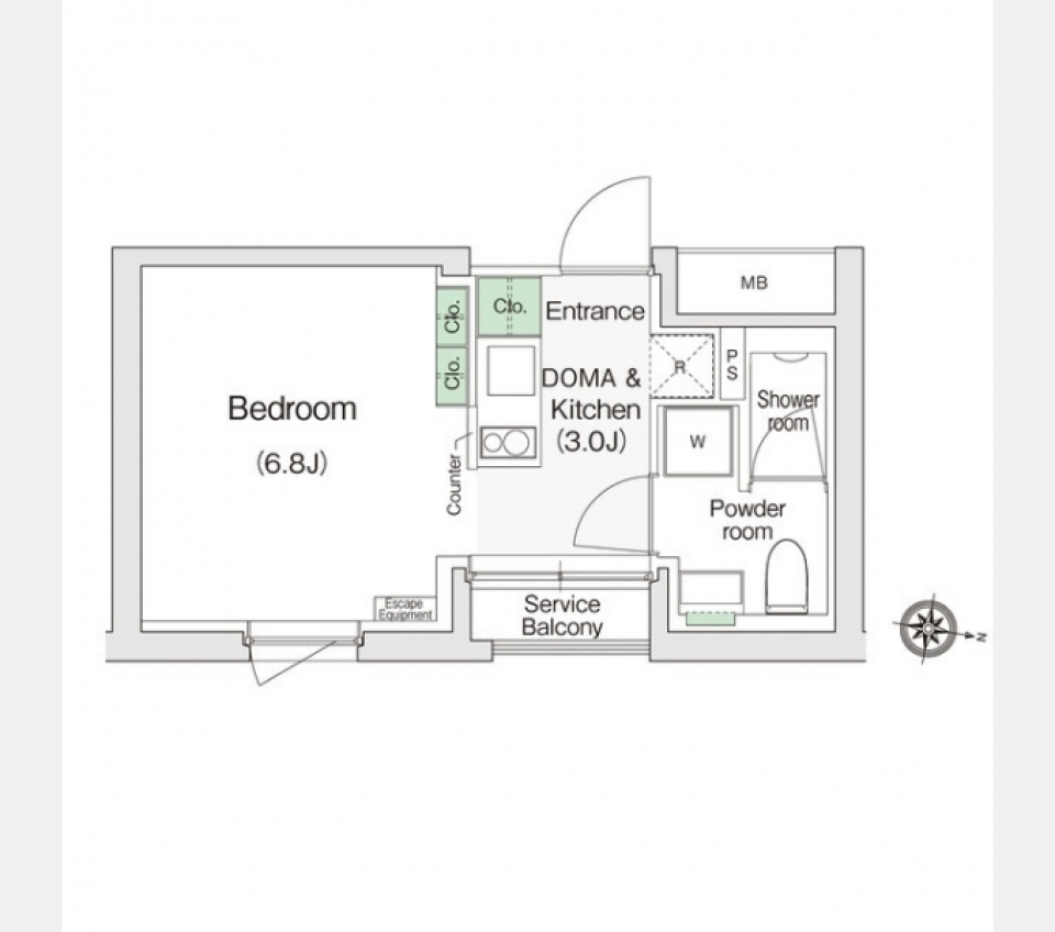 かっこよすぎな暮らしの提案［デザイナーズ］の間取り図