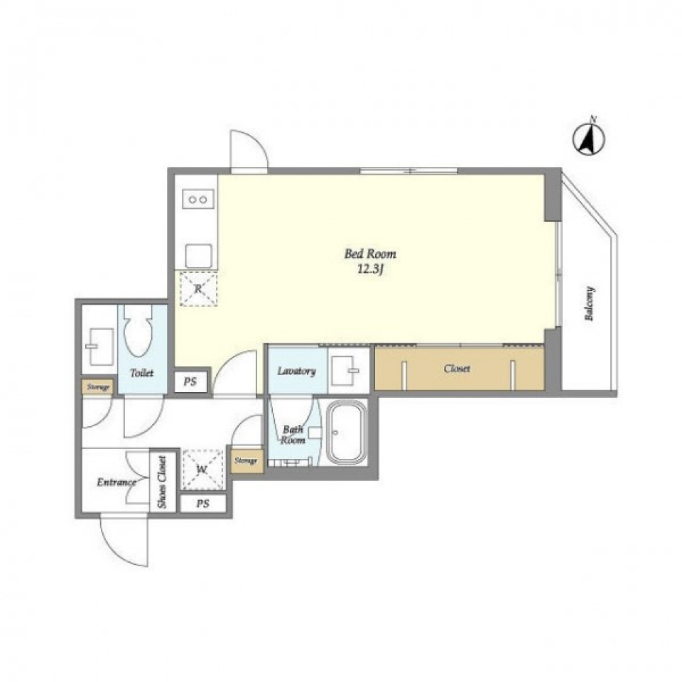 セレクトショップに憧れての間取り図
