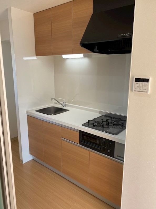 このスペースと2口コンロがあれば料理がはかどりそう！