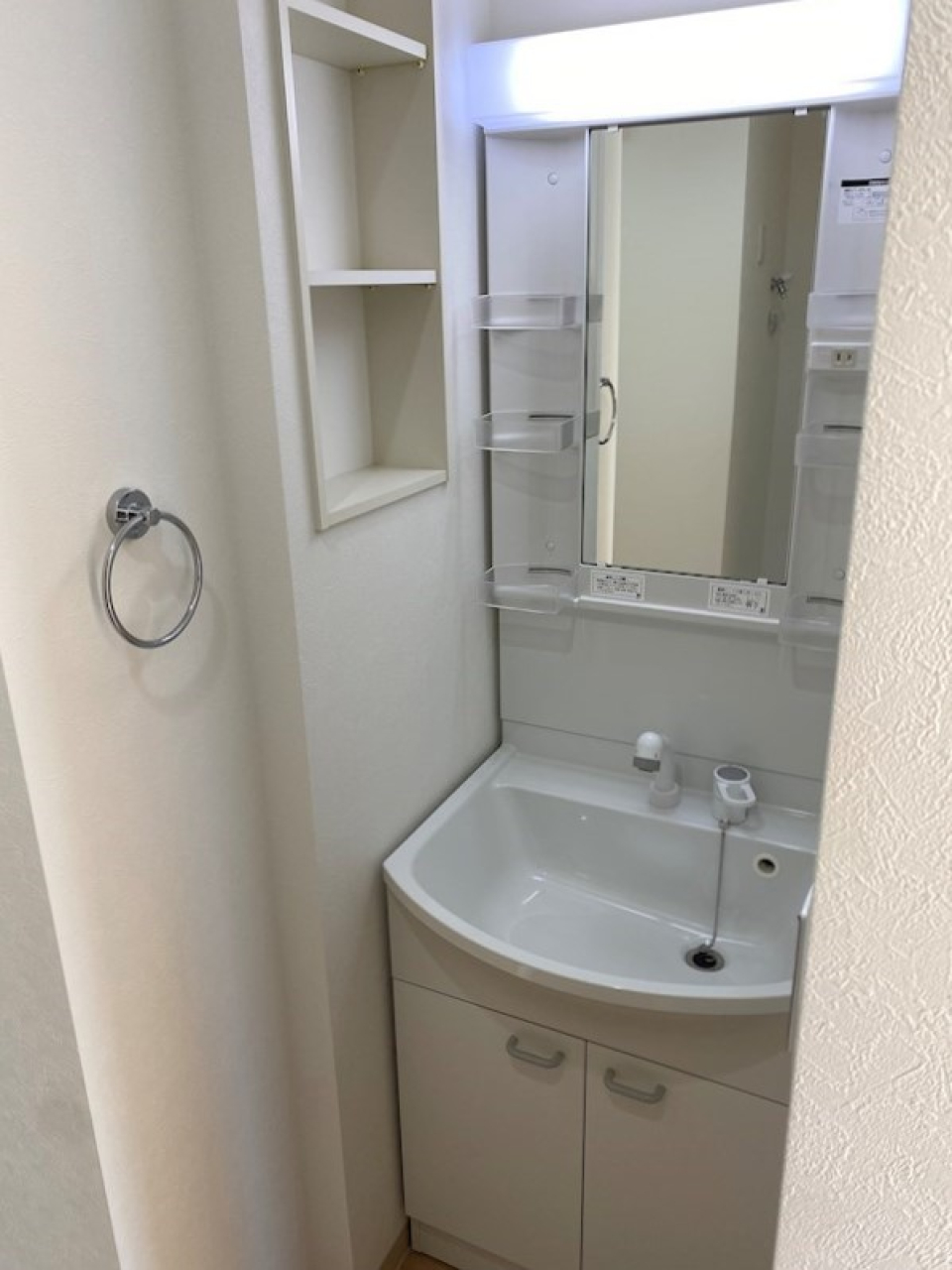 洗面はシンプル