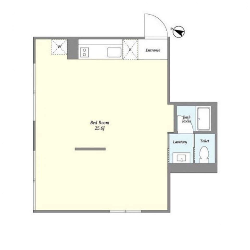 空間は自分で区切るの間取り図