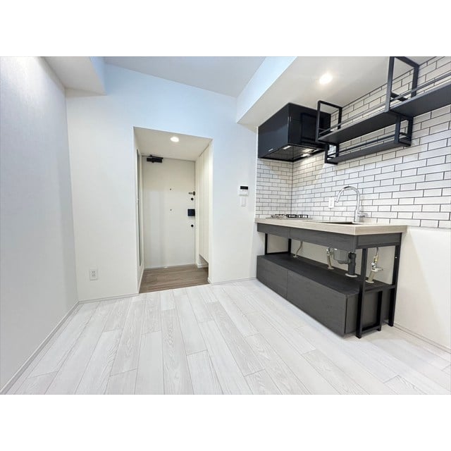 1K間取りの最適解？！
キッチンスペースもおしゃれかつ十分な広さを確保！