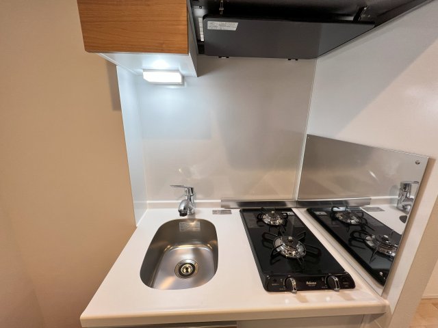 ２口コンロが導入されたキッチンです。