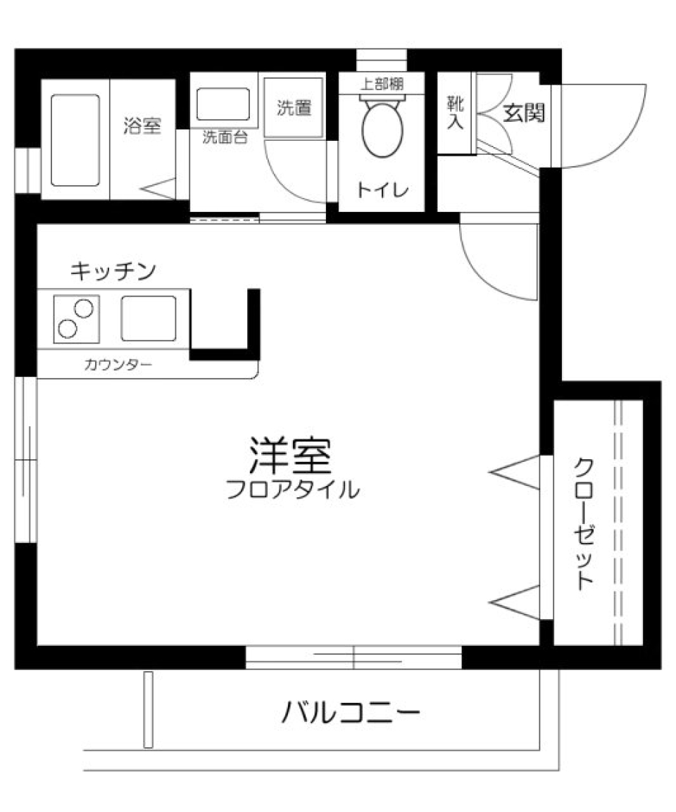 ３/3の新宿レジデンスの間取り図