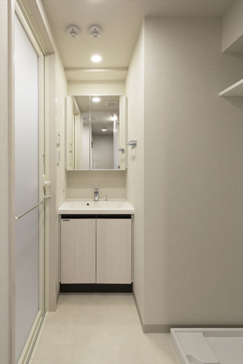 嬉しい独立洗面台。