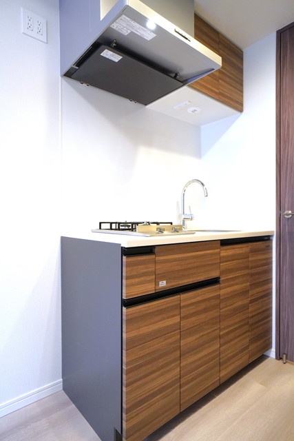 ２口コンロが導入されたシステムキッチン。※写真は同タイプ住戸です。