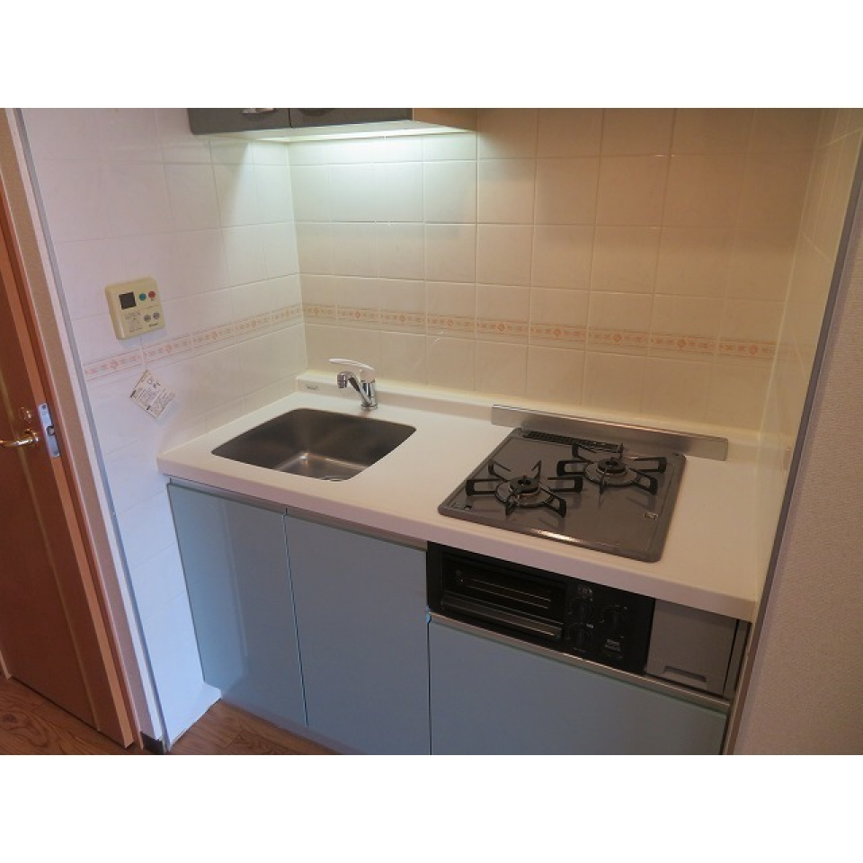 ２口コンロが導入されたキッチンです。