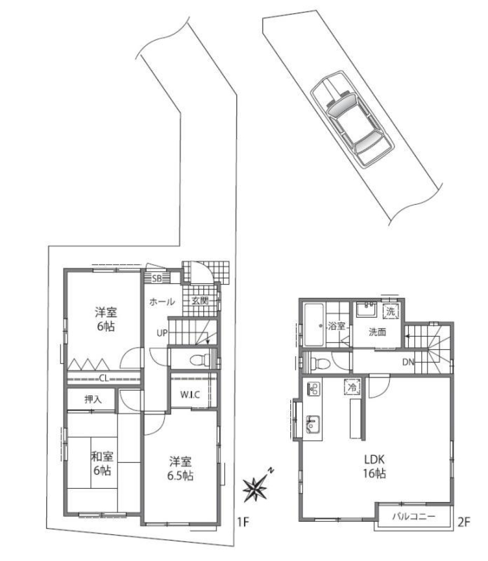 東洋の風も吹く家族のおうちの間取り図