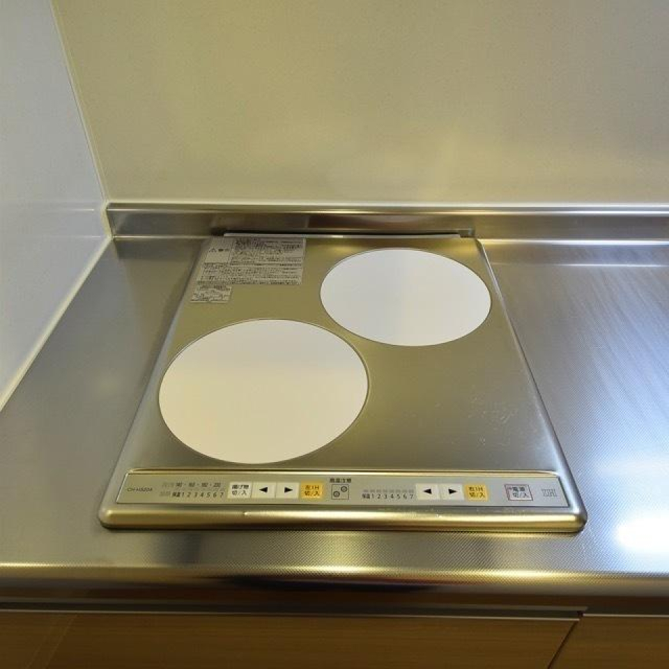 IHの2口コンロです