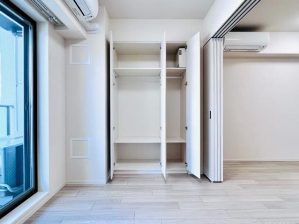 収納を開けたときの様子。
