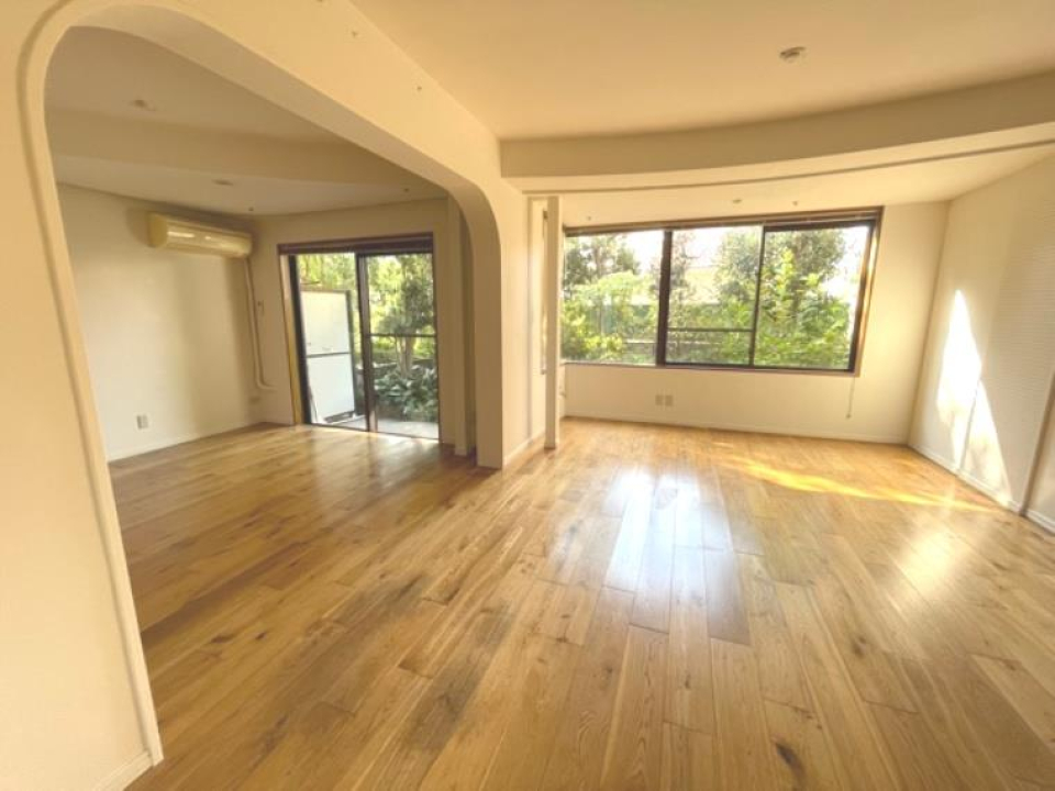 窓辺には緑が溢れています