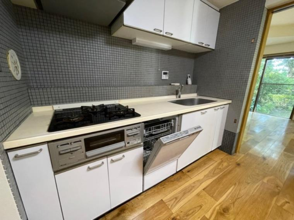 築年数は経過していますが、使い勝手のよいシステムキッチンになっています