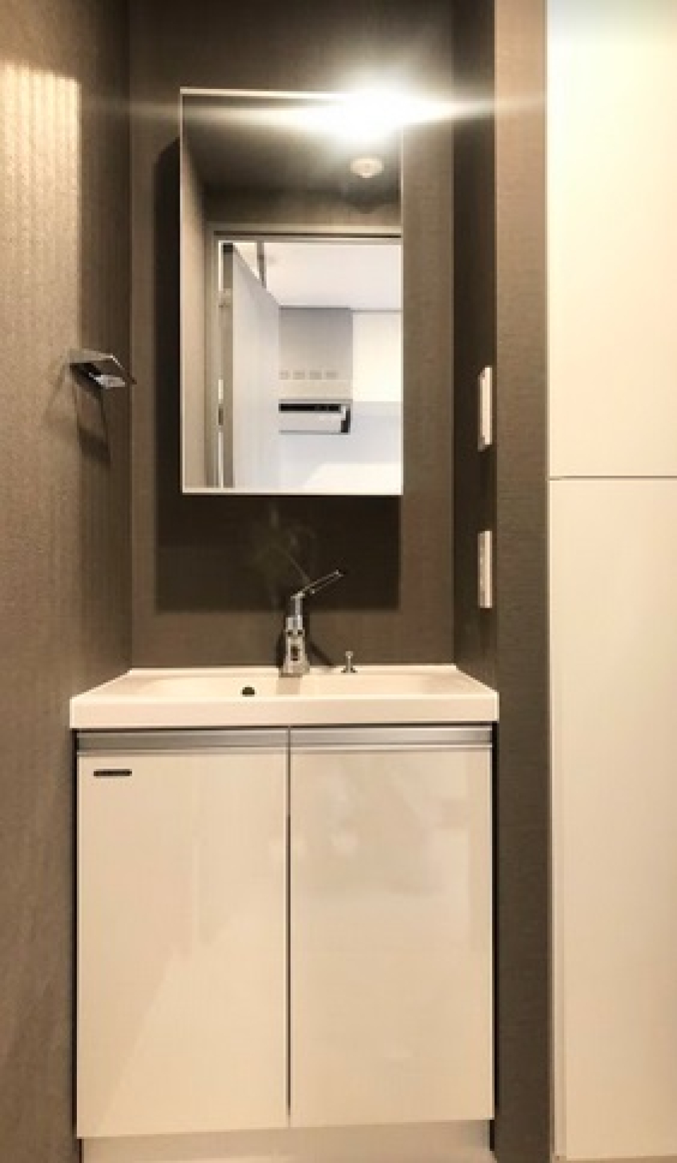 独立洗面台が付いています